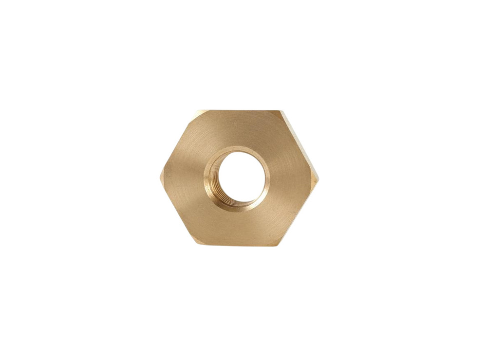 Female Threaded Brass Hex Bushing - Color: Golden