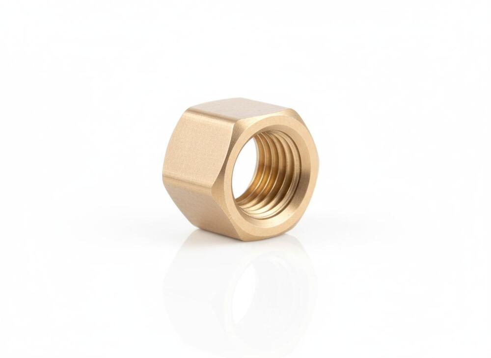 Brass Hex Nut - Color: Golden