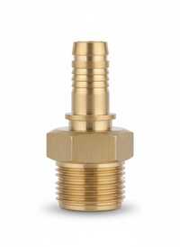 Brass Hose Barb Adapter - Color: Golden