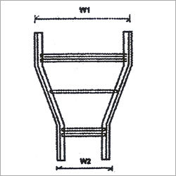 Horizontal Reducer Ladder Cable Tray - Stainless Steel, Strong Industrial Ladders for Efficient Cable Routing 