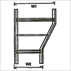 Cable Ladder Left Hand Reducer - Stainless Steel , Rugged Corrosion-Proof Design, Easy Installation, Adjustable Width Fit for Industrial Use