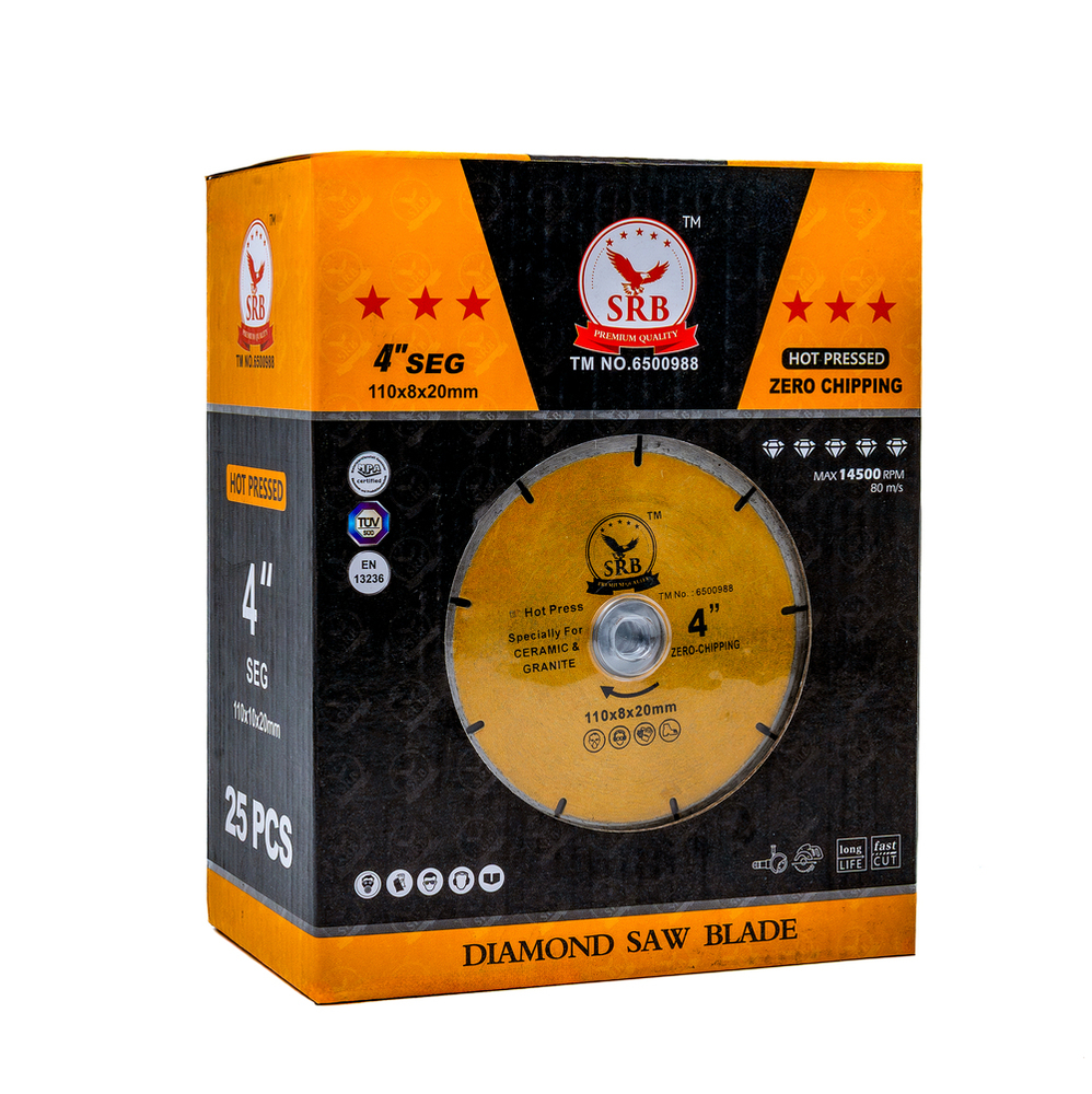 SEGMENTED MARBLE CUTTING BLADE 4 INCH