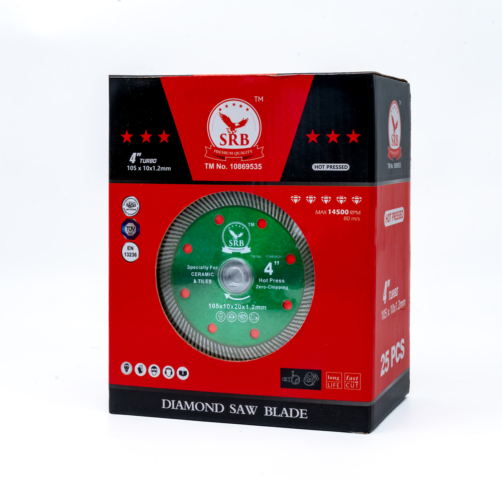 Diamond Saw Blade - 4 Inch Turbo - Color: Green