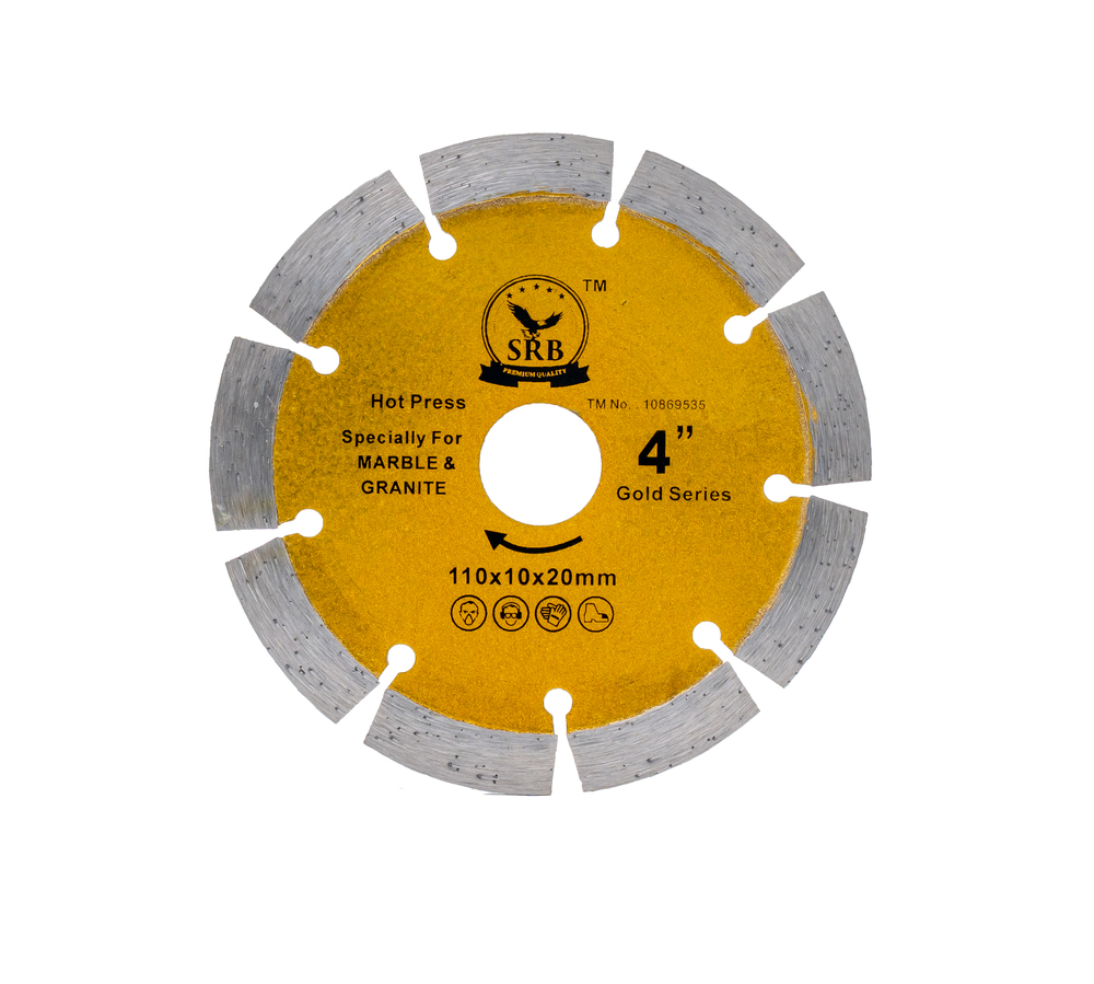 Diamond Saw Blade - 4 inch Segment Gold