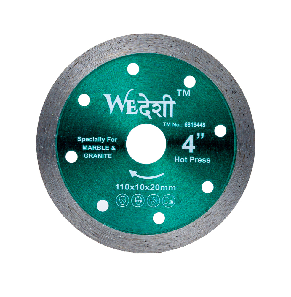 Diamond Saw Blade - We Desi 4 Inch Seg - Color: Green