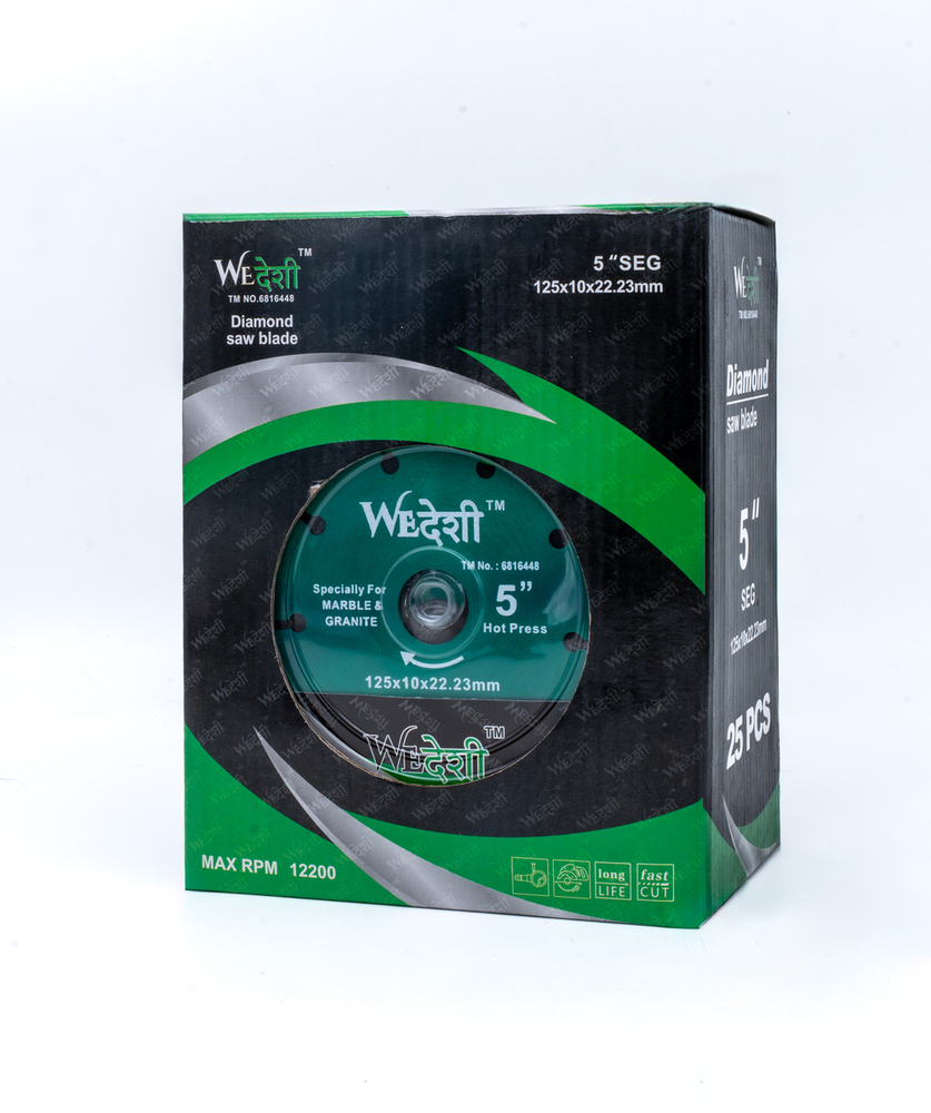 Diamond Saw Blade - We Desi 5 Inch Seg - Color: Green