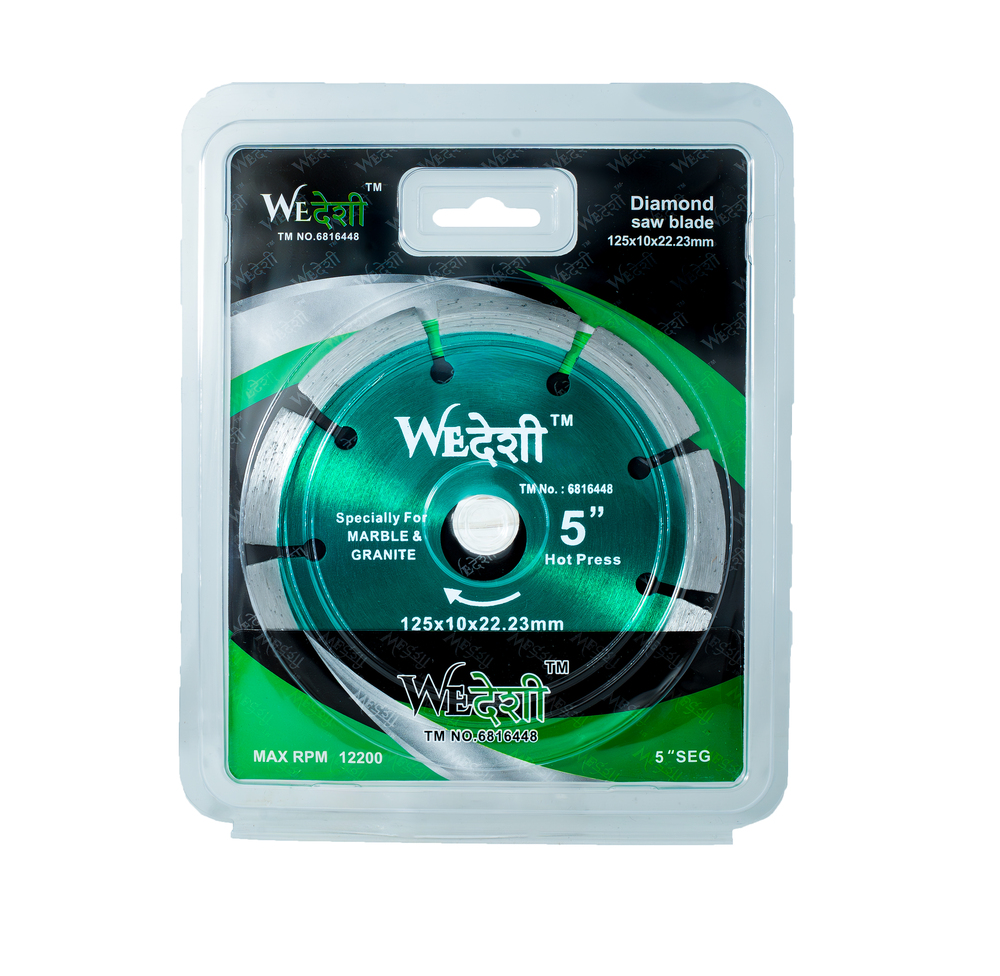 Diamond Saw Blade - We Desi 5 Inch Seg - Color: Green
