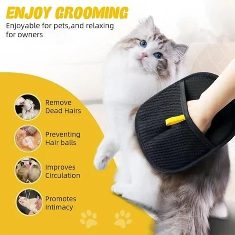 Pet Hair Removal Gloves Cat Dog Hair Remover Glove Pet Fur And Lint Remover