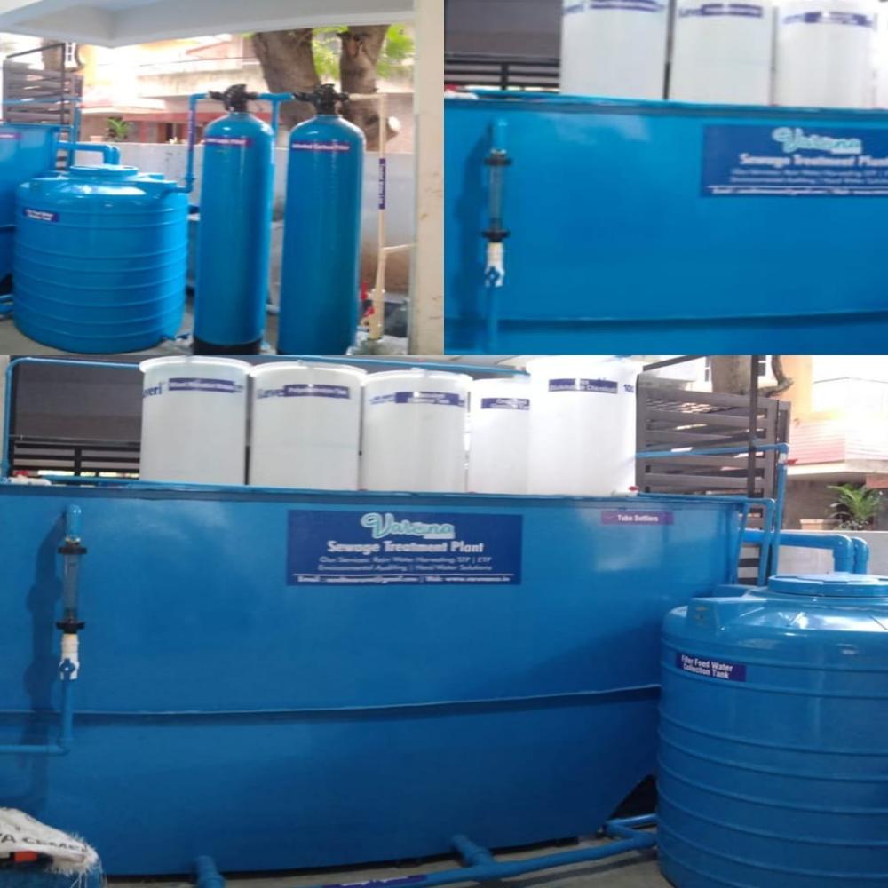 Sewage Treatment Plant Supplier - Ms Material, Semi-automatic Operation, Blue Color | Energy-efficient, 1-year Warranty, Reliable Wastewater Management Solutions