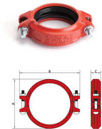 Gks Rigid Coupling - Color: Red