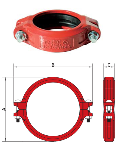1212 Heavy Duty Flexible Coupling - Application: Fire Fighting