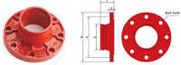 Lede Flange Adapter Class 125-150 - Application: Fire Fighting