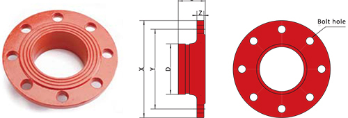GROOVED Flange Adapter PN10-16