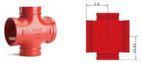 Xqgt05 Grooved Reducing Cross - Coating Type: Epoxy Powder Coating