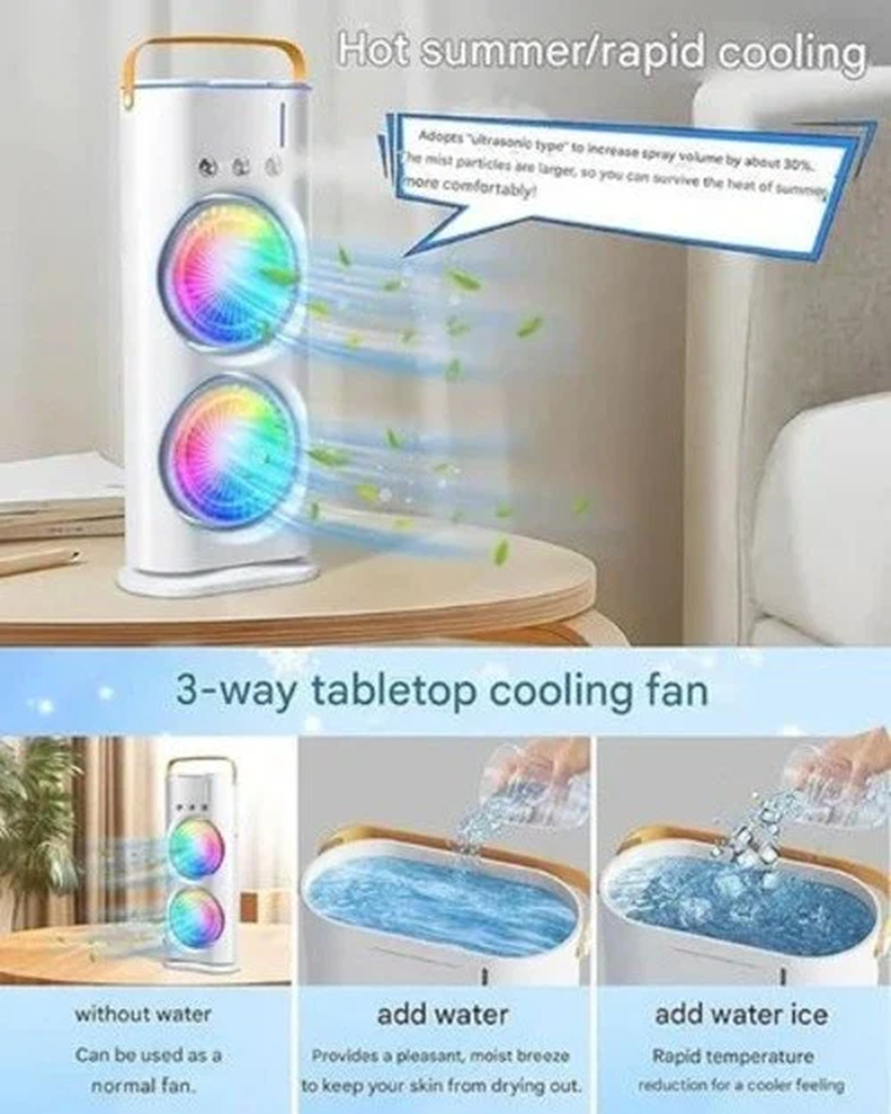 Double End Air Cooler - Blade Material: Plastic