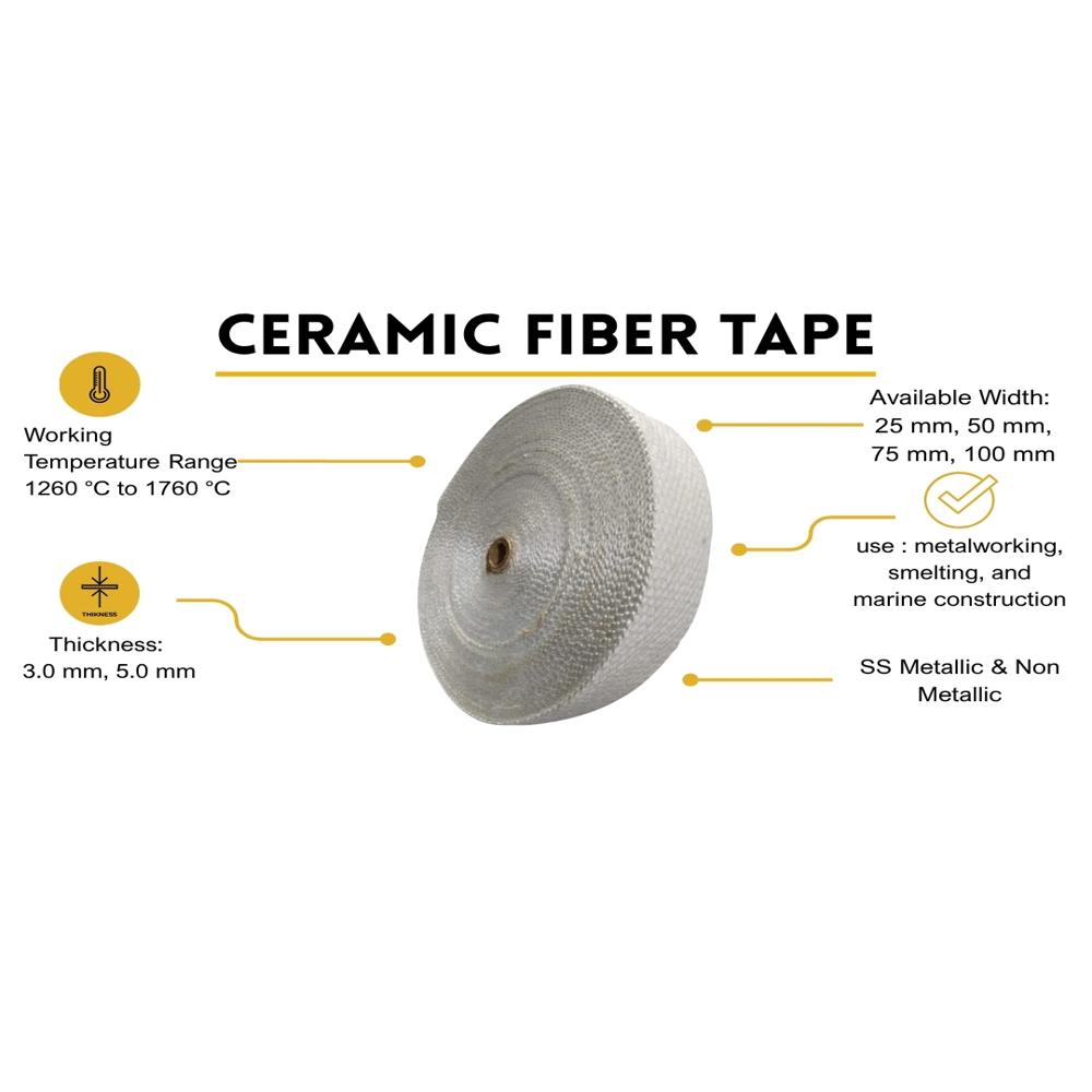 Stainless Steel Reinforced Ceramic Fiber Tape