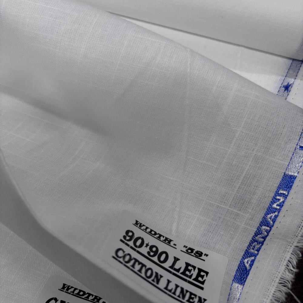 90 X 90 Lee Linen Cotton Fabric - Attributes: Washable