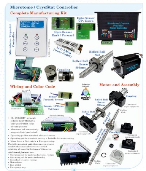 Microtome And Cryo-Stat Controller - Dimension (L*W*H): 13.5*10*5 Centimeter (Cm)