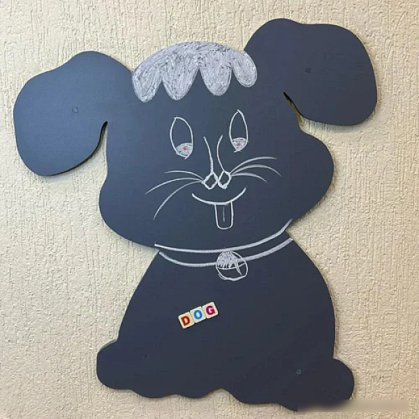 Dog Magnetic Wall Chalkboards - Color: Black