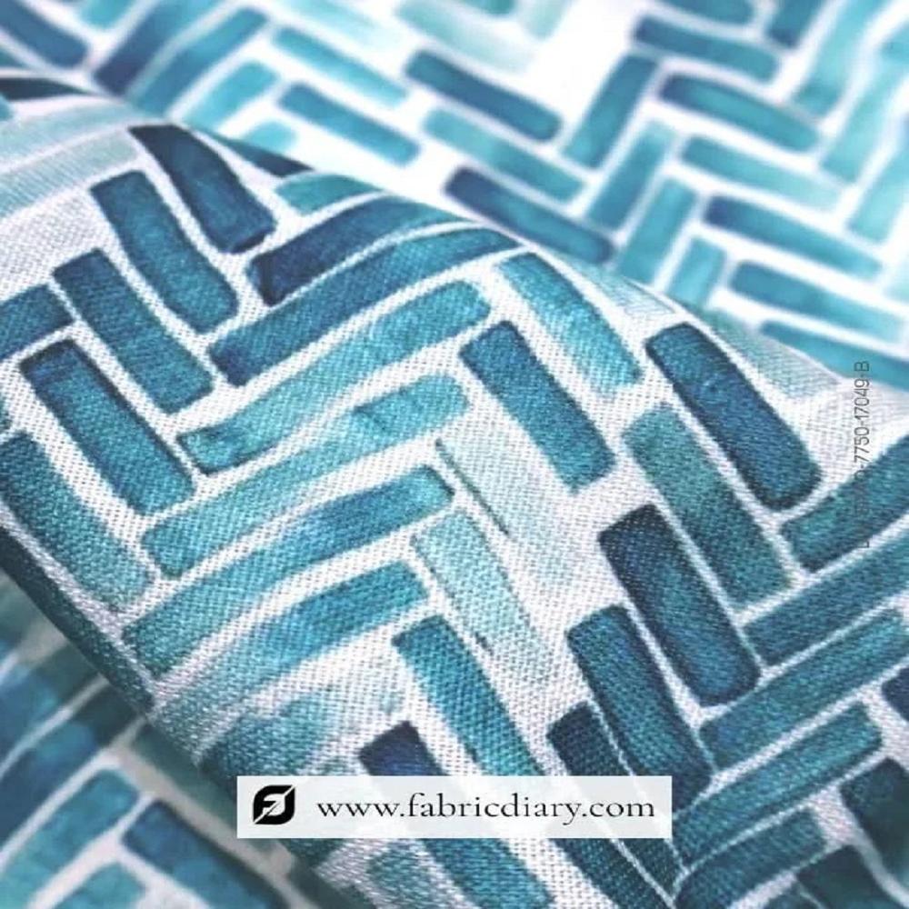 Linen Cotton Printed Fabric For Men Shirts