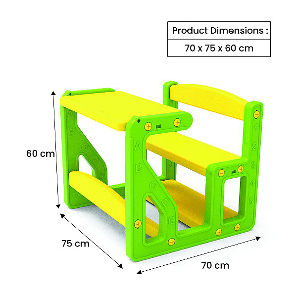 Mini Minds Double Study Table - Assembly: No Assembly Required