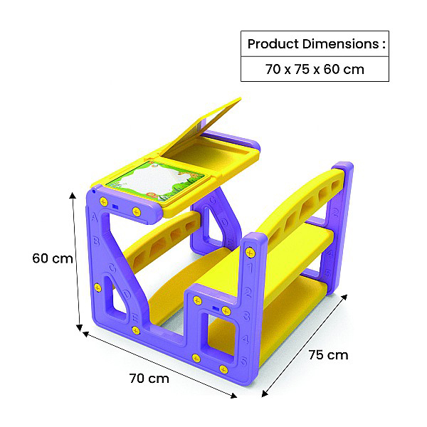 Mini Mind Study Table With Lid - Assembly: No Assembly Required
