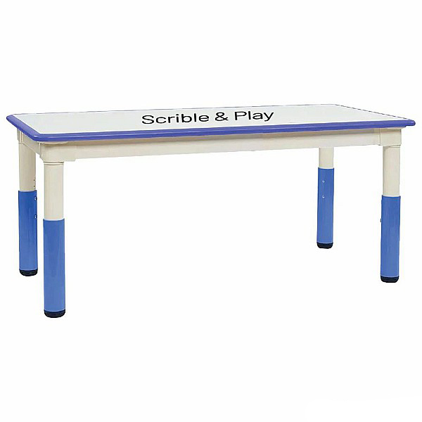Writable Wooden Rectangular Table - Assembly: No Assembly Required