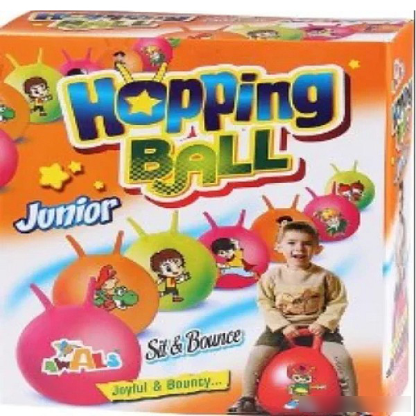 Hopping Ball With Pump - Color: Red