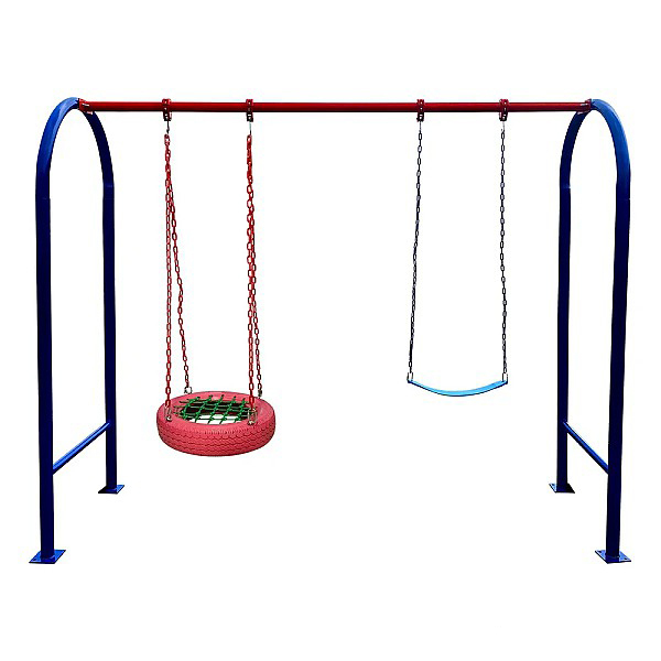 Tyre Arc Swing Set - Color: Multicolor
