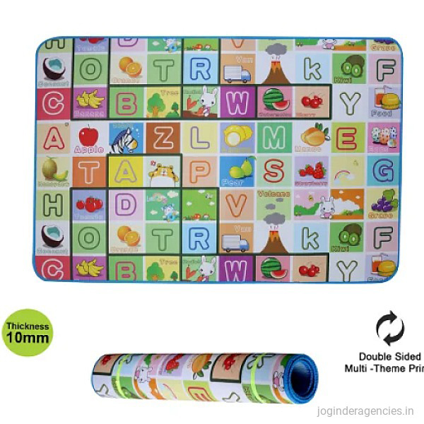 5 Feet Double Sided Roll On Mats - Color: Multicolour