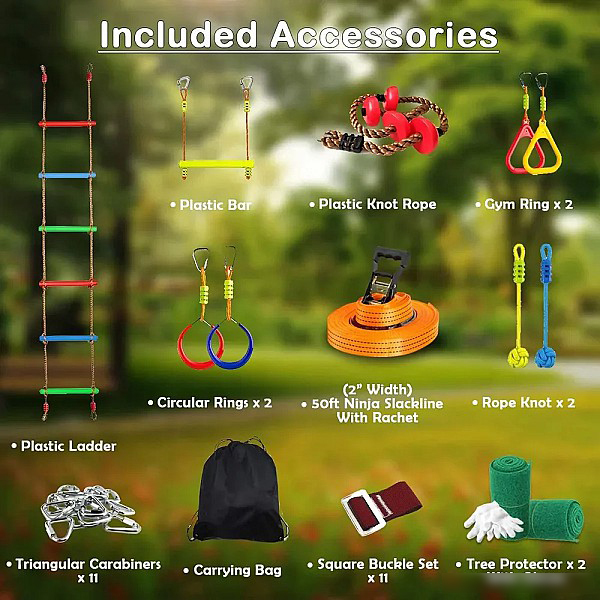 Ninja Obstacle Course - Capacity: 80 Kg