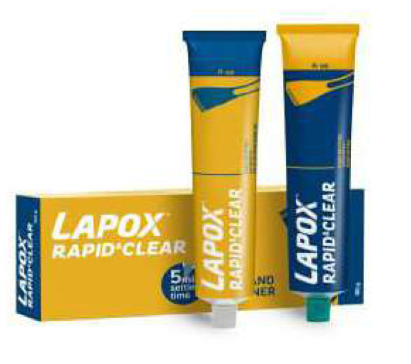 Lapox Rapid And Clear For Glass - Features: Water Resistance