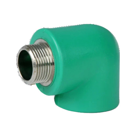 Male Thread Elbow - Color: Green