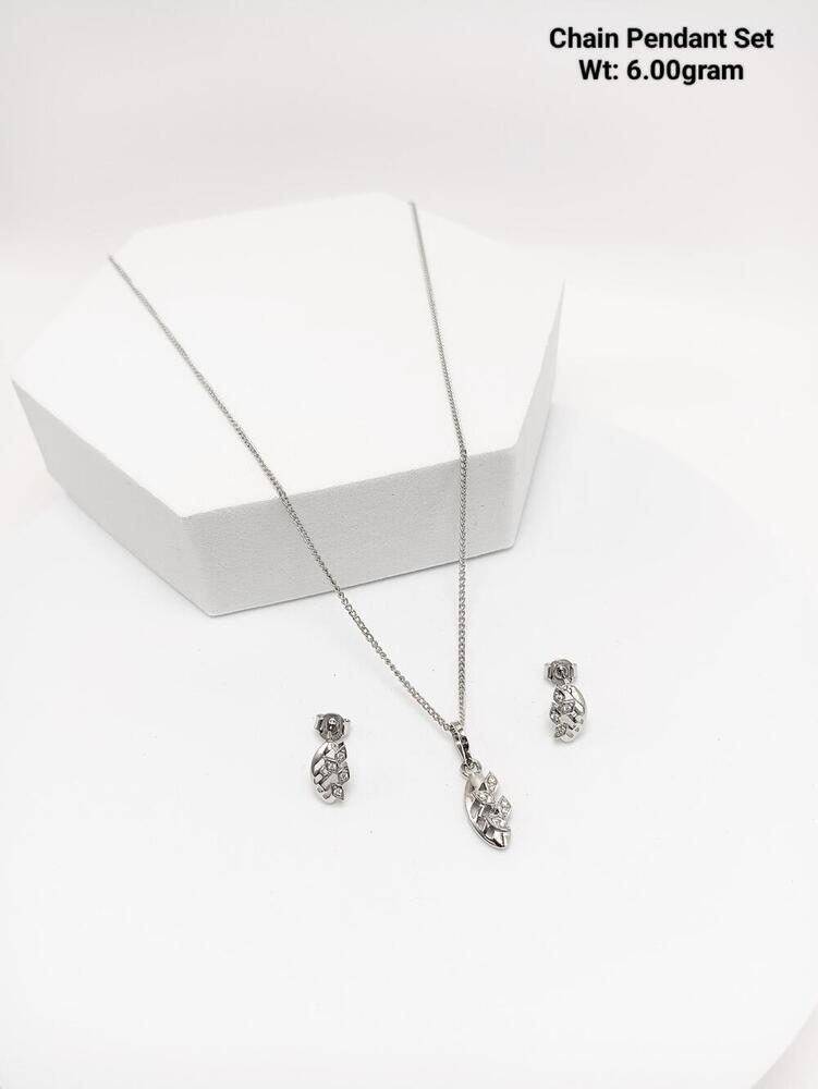 92.5 Silver Chain Pendant Set