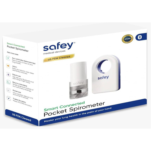 Safey Pocket Spirometer Smart Connect - Color: Different Availabe