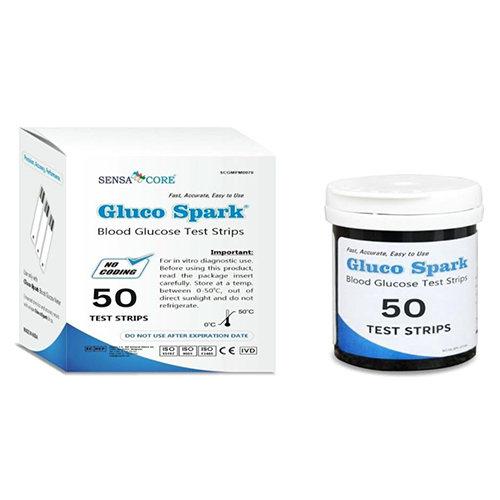 50 Pcs Blood Glucose Test Strips - Color: Various Available