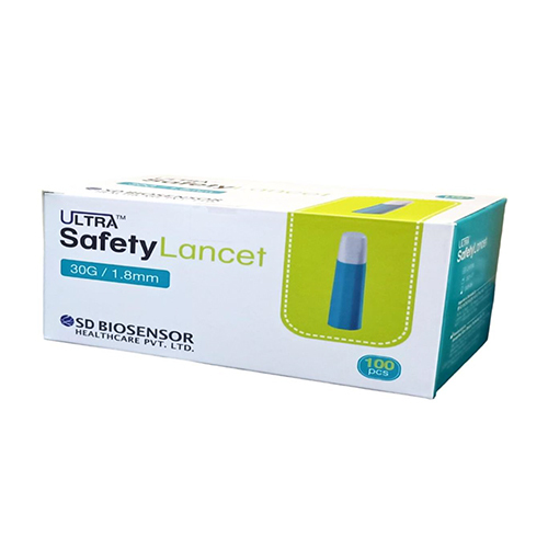 30G 1.8Mm Ultra Safety Lancet - Color: Various Available