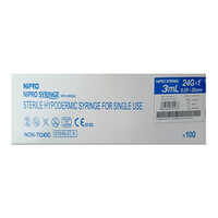 3ml Sterile Hypodermic Syringe For Single Use - Color: Various Available