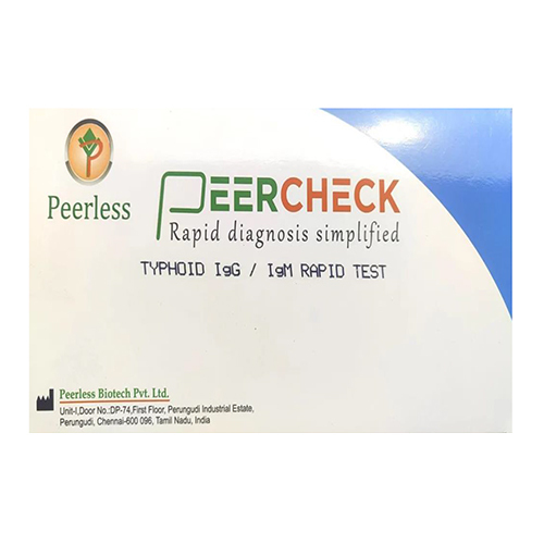 Peerless Typhoid Antibody Igg An Igm Rapid Test Kit - Color: Various Available