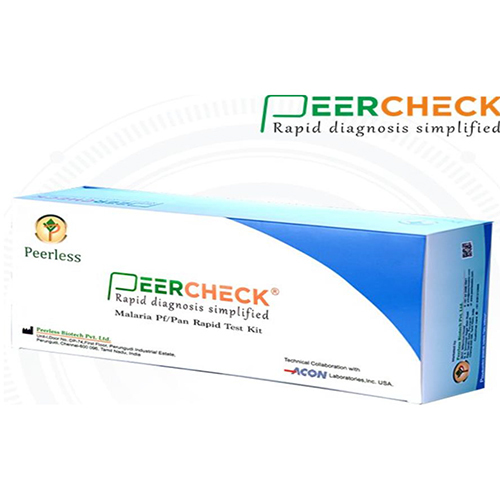 Peerless Malaria Agpf Pan Rapid Test Kit - Color: Various Available