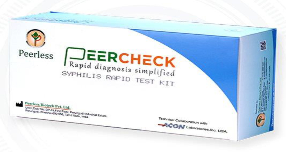 Peerless Syphilis Rapid Test Kit - Color: Various Available