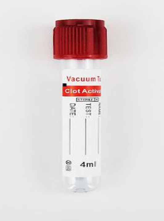 5Ml Activator Clot Red Cap - Color: Different Availabe