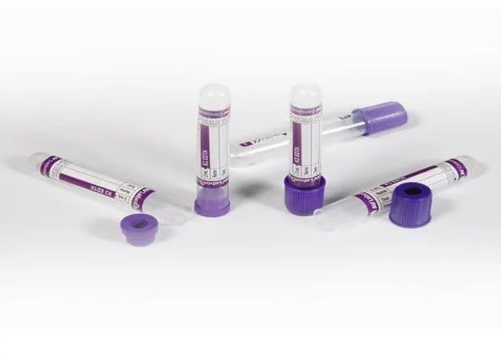 2Ml Edta K3,3 Purple Cap - Color: Different Availabe