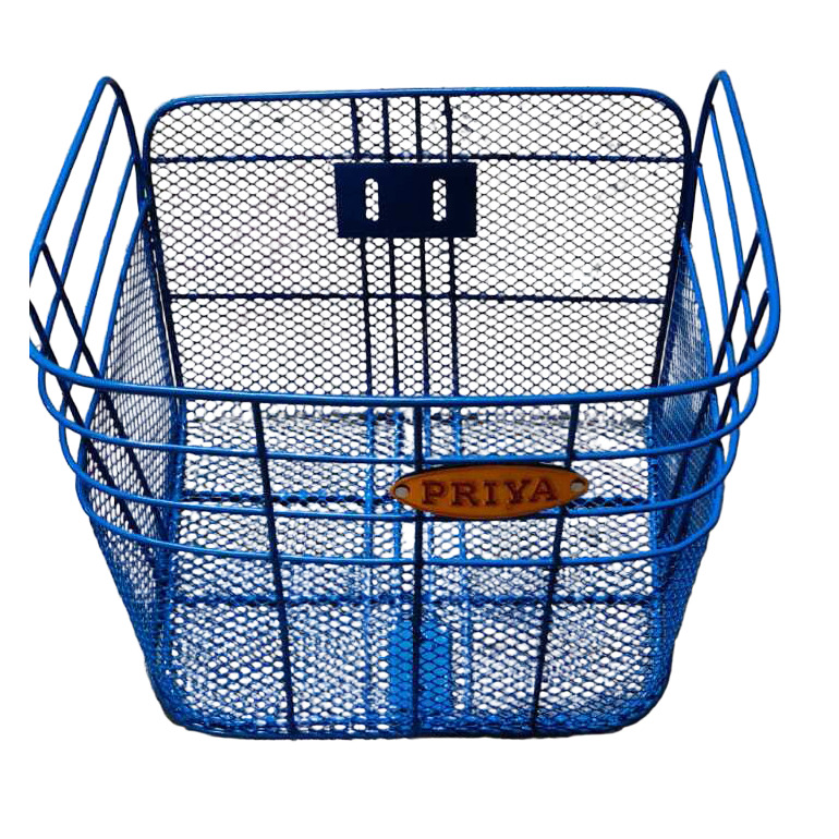 Blue Ladybird Cycle Basket - Finish: Glossy / Powder-Coated