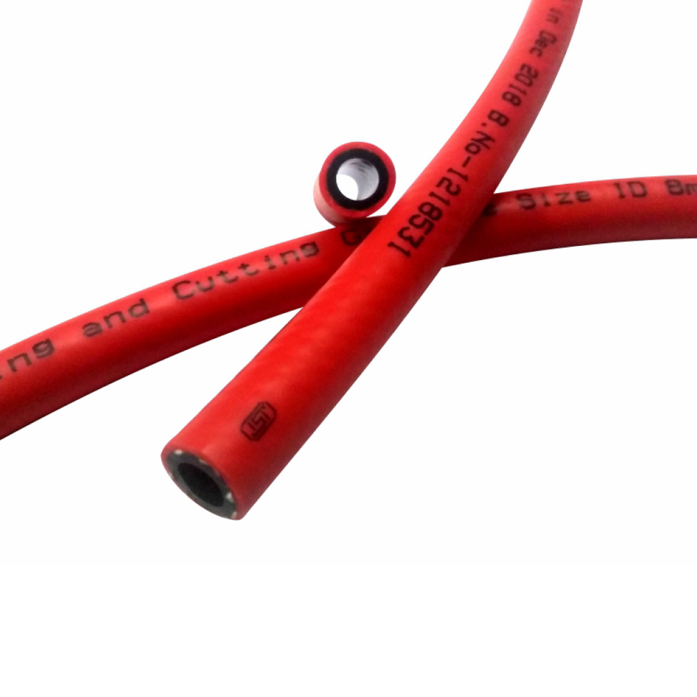 Rubber Welding Hose - Color: Red & Blue