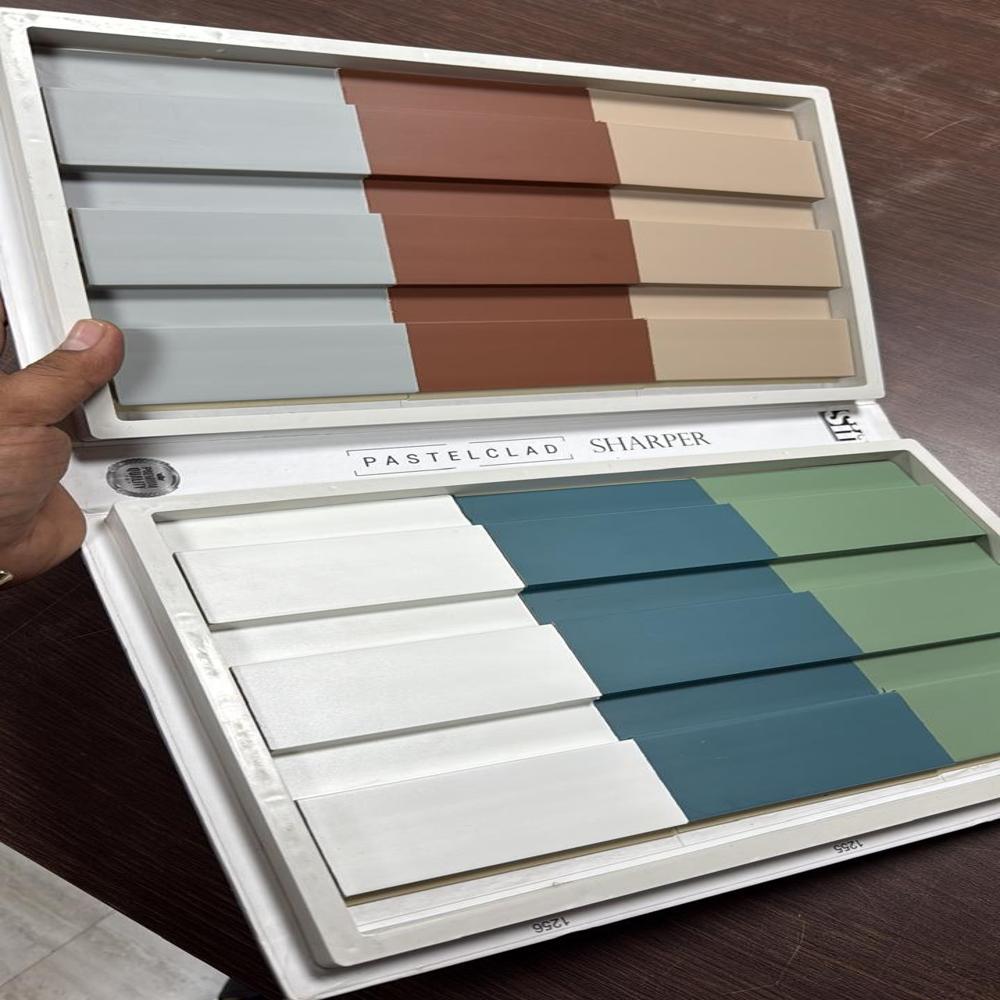 Sif Pastel Louver Panel - Fluted Wall Cladding | Decorative Fluted Wall Panels | Soft-pastel Louvers For Interior & Exterior - Color: All Color