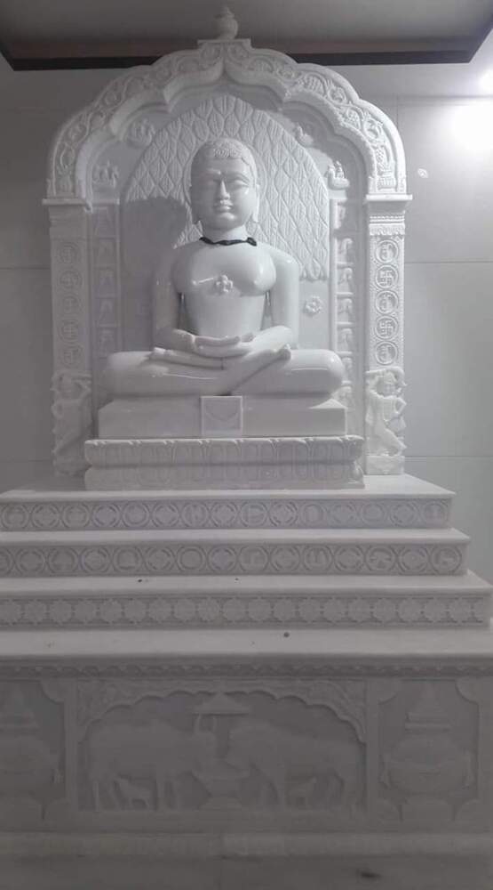Makrana Marble Jain Open Temple - Color: White