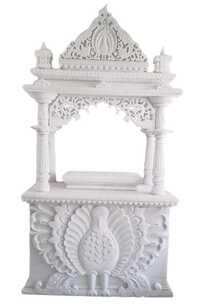 Home White Makrana Marble Temple