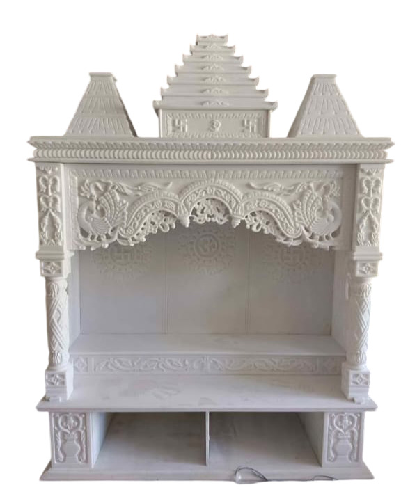 Home Makrana Marble Temple - Color: White