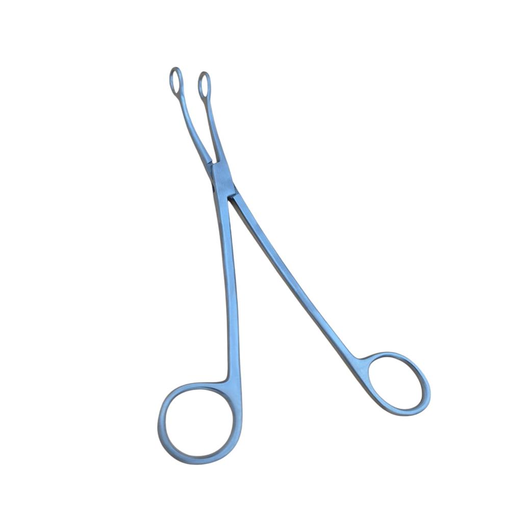 Special Ovum Forceps Large - Stainless Steel, Standard Size, Silver | Manual Operation, Portable Design, Polished Surface Finish, Fenestrated Tips